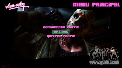 Jason Voorhees Menu 1 for GTA Vice City