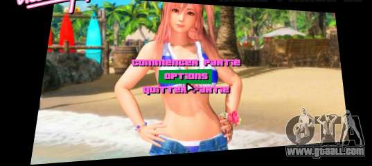 Girl from Doa Menu 1 for GTA Vice City
