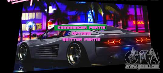 Miami Vice HD Menu for GTA Vice City