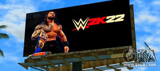 WWE2K22 Billoboard for GTA Vice City