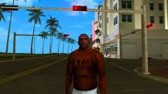 Carl with bare torso and tattoos for GTA Vice City