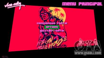 Hotline Miami Menu HD v6 for GTA Vice City