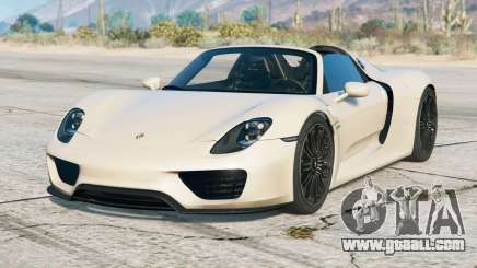 Porsche 918 Spyder  2014〡add-on for GTA 5