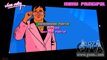 Sonny Artwork Menu HD for GTA Vice City