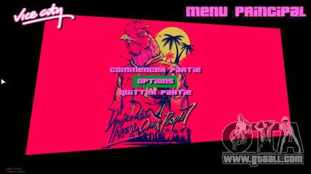 Hotline Miami Menu HD v2 for GTA Vice City