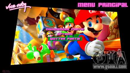 Super Mario HD Menu for GTA Vice City