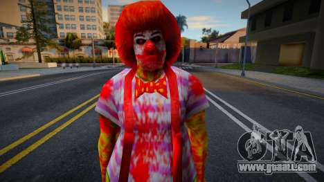 Zombie Clown SA Style for GTA San Andreas
