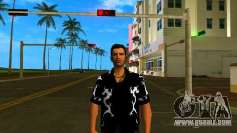 Dragon Shirt Black for GTA Vice City