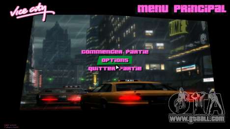 GTA IV Menu - Backgrounds 3 for GTA Vice City