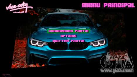 BMW Menu for GTA Vice City