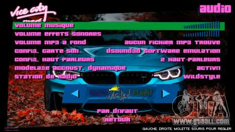 BMW Menu for GTA Vice City