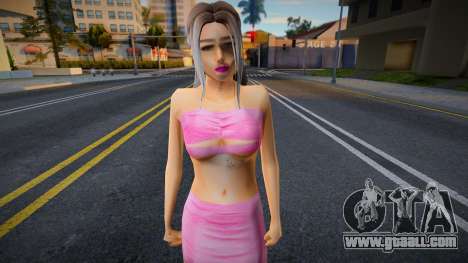Blonde in pink outfit for GTA San Andreas