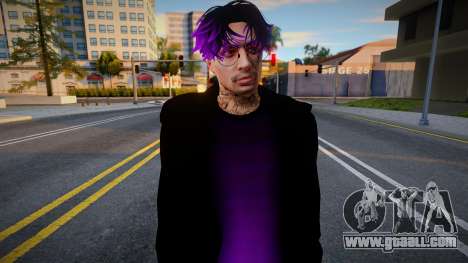 Skin Purple And Black for GTA San Andreas