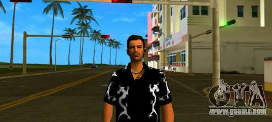 Dragon Shirt Black for GTA Vice City
