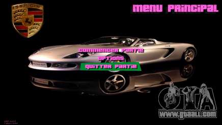 Porsche Menu for GTA Vice City