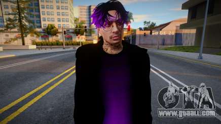 Skin Purple And Black for GTA San Andreas