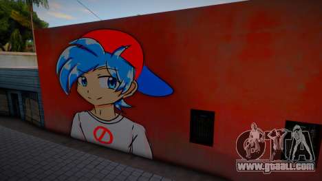Mural Anime Boyfriend for GTA San Andreas