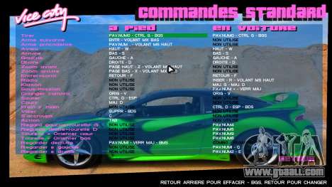 Mitsubishi Eclipse Interface for GTA Vice City