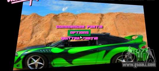 Mitsubishi Eclipse Interface for GTA Vice City