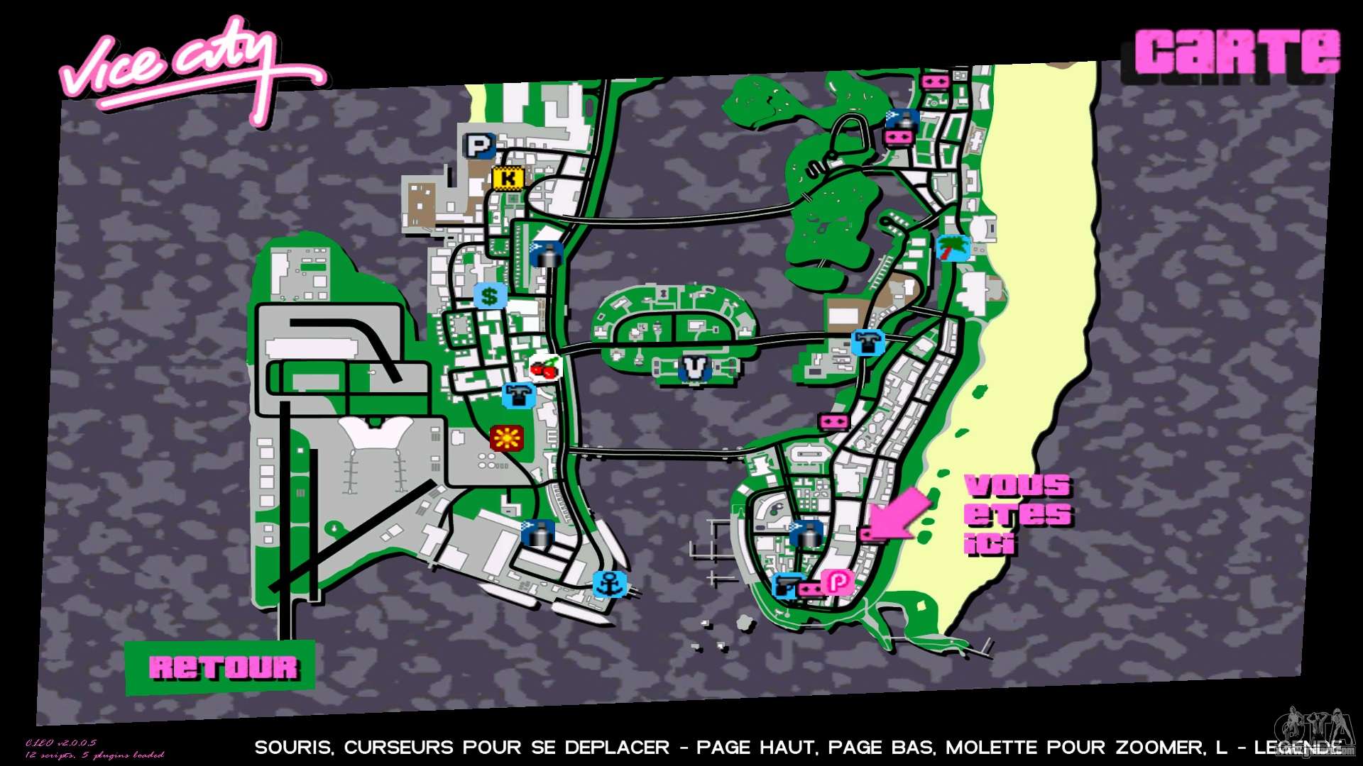 gta vice city map properties