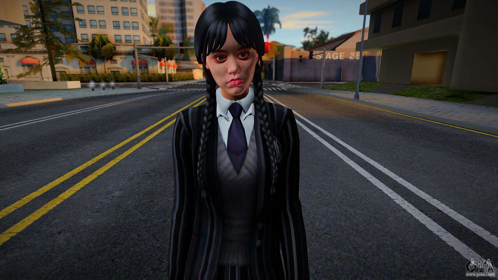 Wednesday Addams - Nevermore Uniform for GTA San Andreas