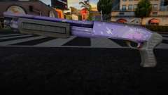 Purple Birds Chromegun for GTA San Andreas