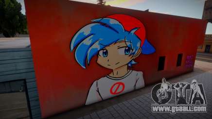 Mural Anime Boyfriend for GTA San Andreas