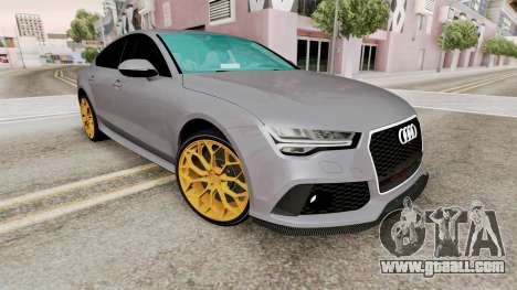 Audi RS 7 Sportback Yellow Rims for GTA San Andreas