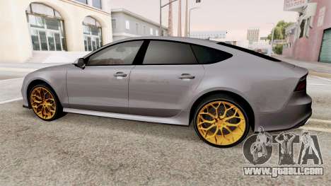 Audi RS 7 Sportback Yellow Rims for GTA San Andreas
