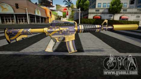 Gold Dragon M4 for GTA San Andreas