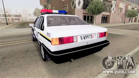 Volkswagen Santana China Police 1985 for GTA San Andreas