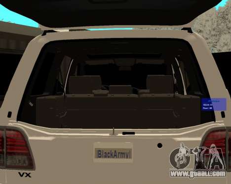 Toyota Land Cruiser 100 Series for GTA San Andreas