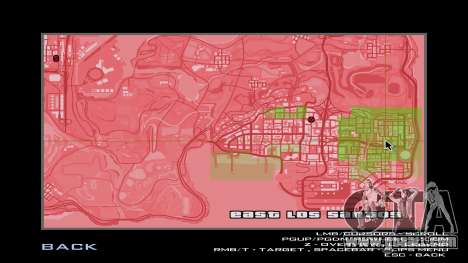 Translucent red map and radar for GTA San Andreas