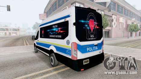 Ford Transit Van L4H3 Politia (V363) 2021 for GTA San Andreas