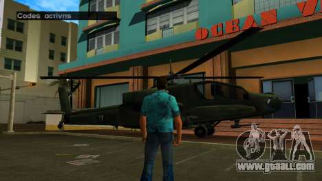 Cheat on Hunter Helicopter for GTA Vice City