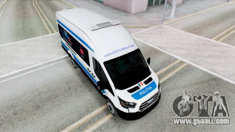 Ford Transit Van L4H3 Politia (V363) 2021 for GTA San Andreas