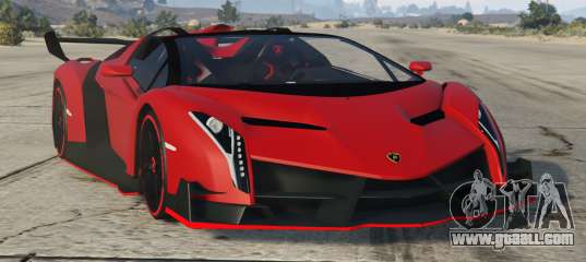 Lamborghini Veneno Roadster 2014 [digital dials] for GTA 5