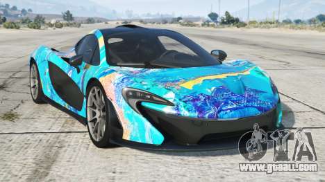 McLaren P1 Process Cyan