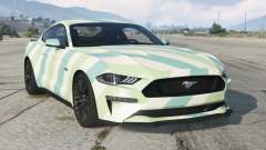 Ford Mustang GT Green White for GTA 5