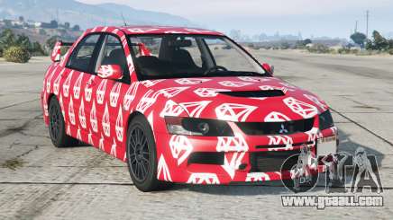 Mitsubishi Lancer Evolution IX Crayola Red for GTA 5