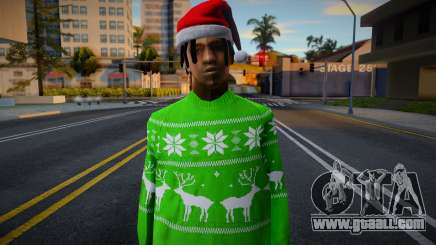 Skin New Year's Grove Street Gang for GTA San Andreas