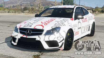 Mercedes-Benz C 63 AMG White Smoke for GTA 5