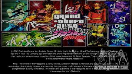 JoJos Bizarre Adventure Loading screen for GTA San Andreas