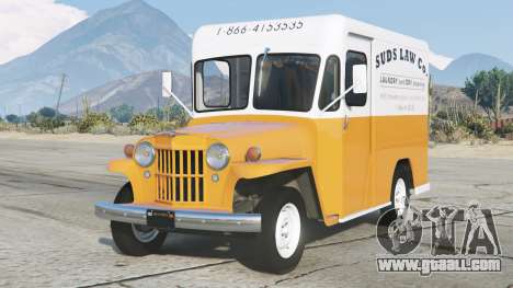 Willys Jeep Economy Delivery Truck Yellow Orange