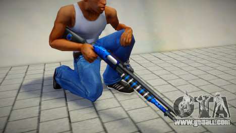 Blue Chromegun Toxic Dragon by sHePard for GTA San Andreas