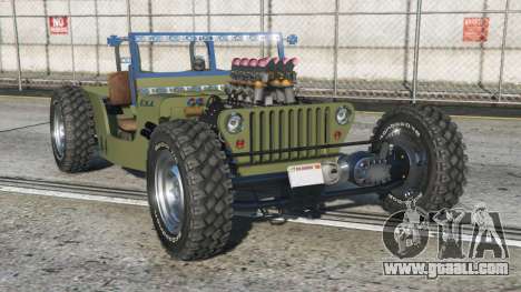 Willys Jeep Hot Rod Gold Fusion