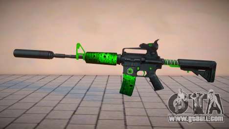 Green M4 Toxic Dragon by sHePard for GTA San Andreas