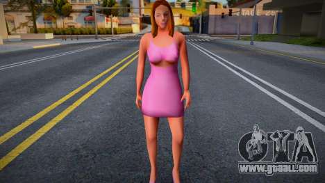 Girl in a pink dress for GTA San Andreas