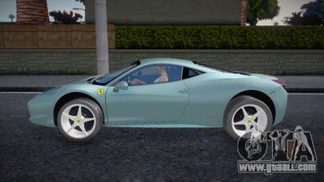 2010 Ferrari 458 Italia v1.0 for GTA San Andreas