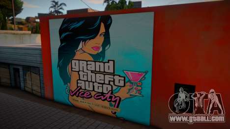 Mural Poster GTA VCDE for GTA San Andreas